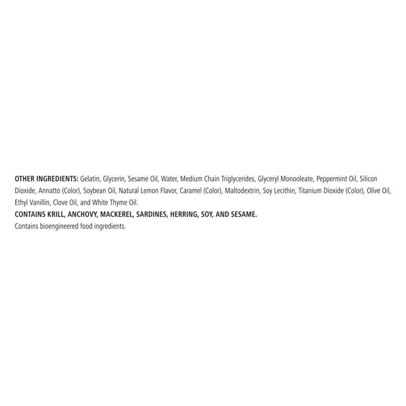 Ingredients list for NaturalVive Core supplement, includes various oils and bioengineered food ingredients.