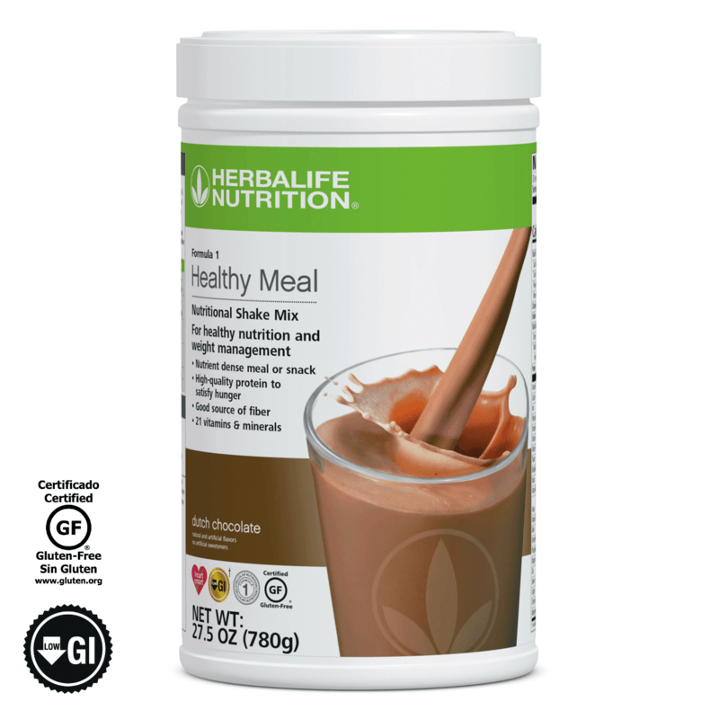 NaturalVive's Formula 1 Healthy Meal Nutritional Shake Mix with a delicious chocolate flavor in a convenient package.