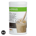 NaturalVive's Formula 1 Healthy Meal Nutritional Shake Mix in cookies and cream flavor with a creamy texture.