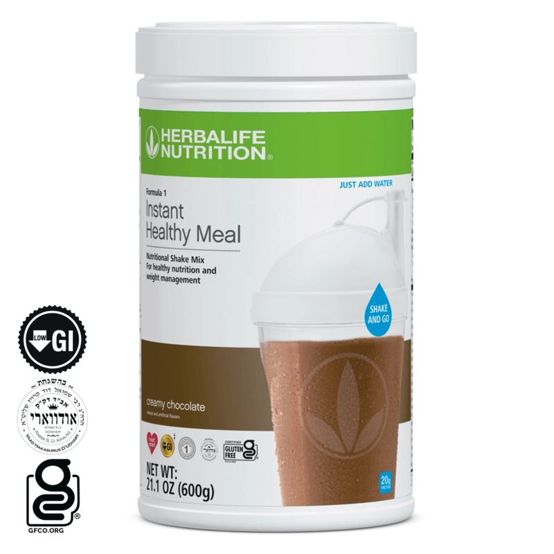 NaturalVive's Formula 1 Instant Healthy Meal Nutritional Shake Mix in Creamy Chocolate flavor.