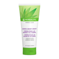 Herbal Aloe Hand & Body Cream tube featuring aloe vera and shea butter for skin hydration and softness.