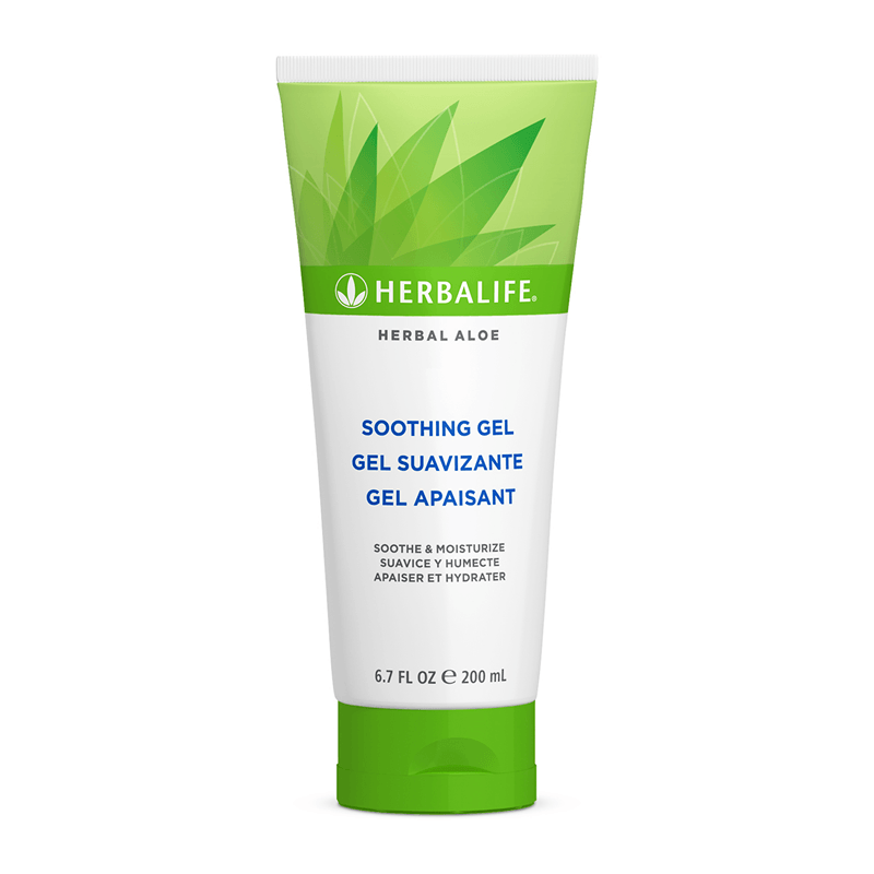 NaturalVive Herbal Aloe Soothing Gel in a green tube for moisturizing and soothing skin.