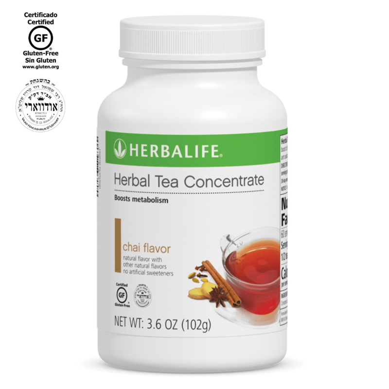 NaturalVive Herbal Tea Concentrate bottle with chai flavor for boosting metabolism, 3.6 oz.
