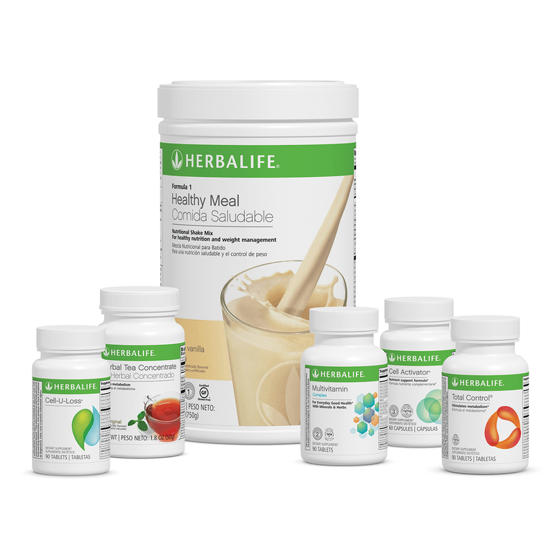 NaturalVive Advanced Program products for weight management including Herbalife meal replacement and supplements.