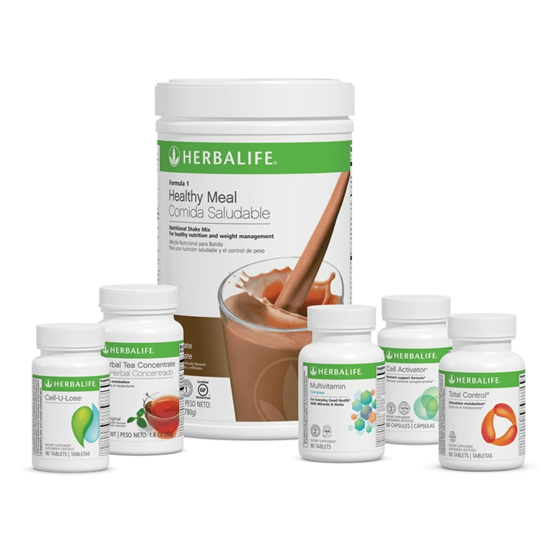NaturalVive Advanced Program products including Herbalife Healthy Meal and supplements for weight management.
