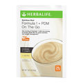 NaturalVive Formula 1 + PDM On The Go nutritious meal in a pouch, high protein cookies 'n cream and vanilla flavor.