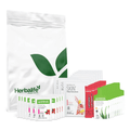 NaturalVive's Mega Tea On-the-Go Kit with assorted herbal teas and skincare products.