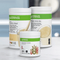 NaturalVive Herbalife Nutrition products including Healthy Meal, Protein Drink Mix, and Active Fiber Complex.