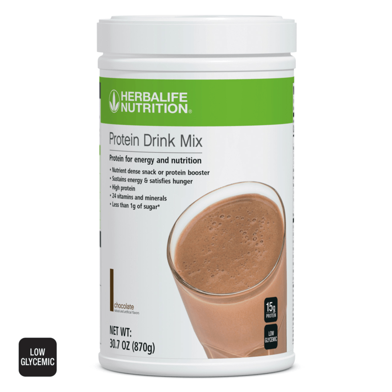 NaturalVive Protein Drink Mix in chocolate flavor, providing 15g protein, energy booster, nutrient dense, low glycemic.