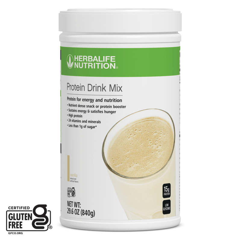 NaturalVive Protein Drink Mix for energy and nutrition, 26.5 oz container, high protein and gluten-free option.