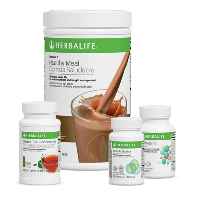 NaturalVive Quickstart Program products including healthy meal shake and supplements for weight management.
