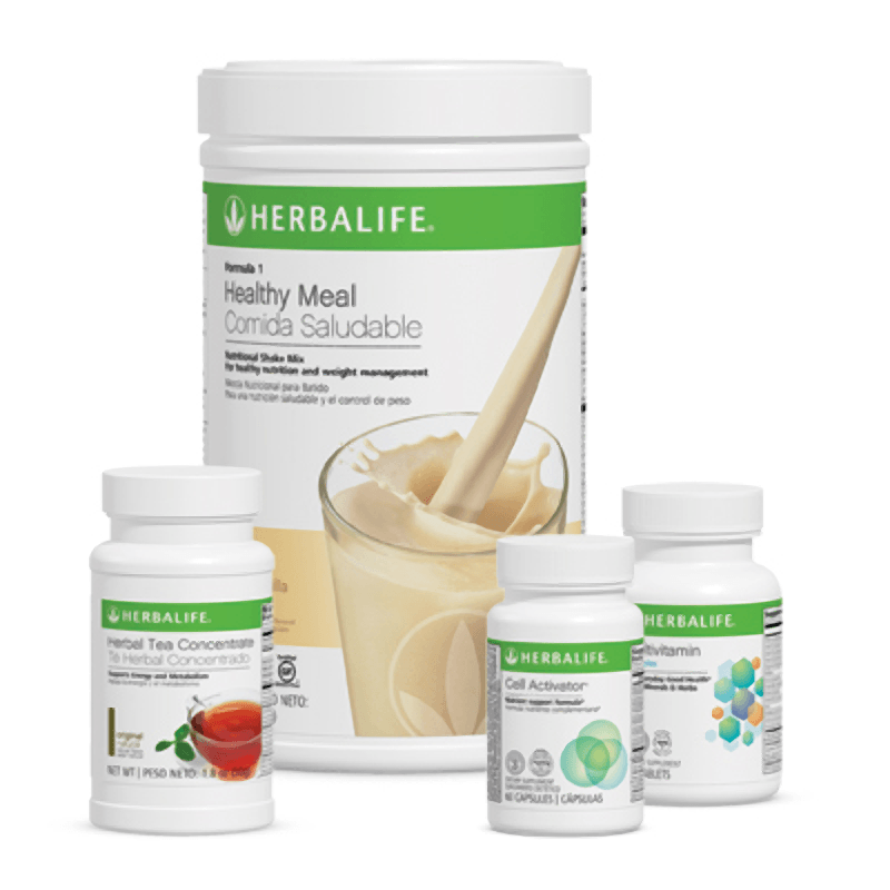 NaturalVive Quickstart Program products including Herbalife shakes and supplements for healthy weight management.