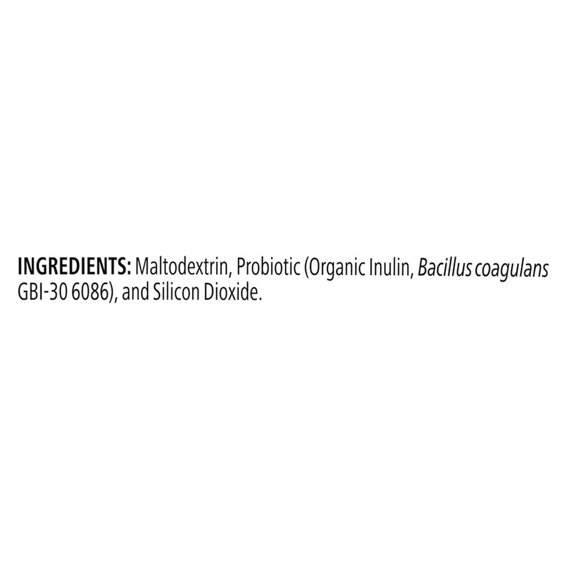 Ingredients list for Herbalife® Simply Probiotic: Maltodextrin, Probiotic (Organic Inulin), Bacillus coagulans GBI-30 6086, Silicon Dioxide.