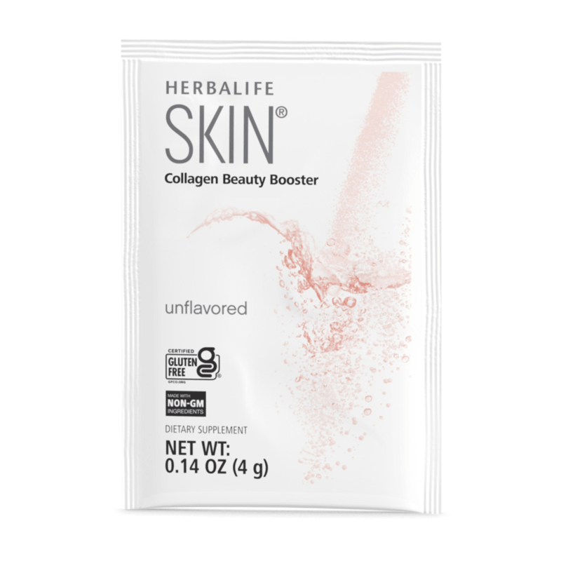 NaturalVive's Herbalife SKIN® Collagen Beauty Booster dietary supplement packaging.
