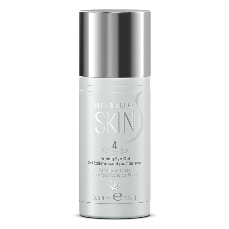 Herbalife SKIN® Firming Eye Gel bottle, 0.5 oz, designed for all skin types, NaturalVive.