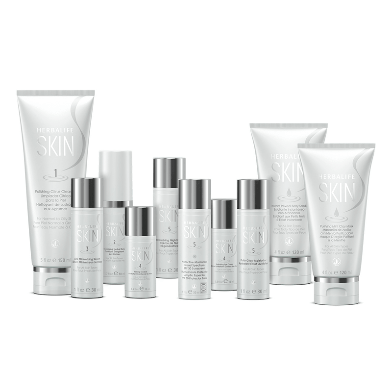 Herbalife SKIN Ultimate program featuring advanced skin care products for normal to oily skin.