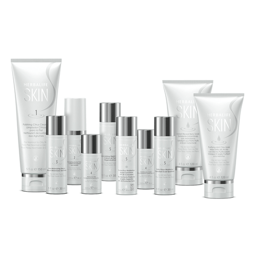 Herbalife SKIN Ultimate program featuring advanced skin care products for normal to oily skin.