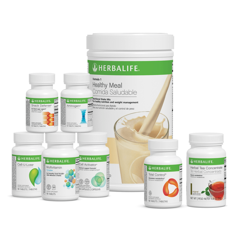 NaturalVive Ultimate Program featuring Herbalife Healthy Meal and weight management supplements.