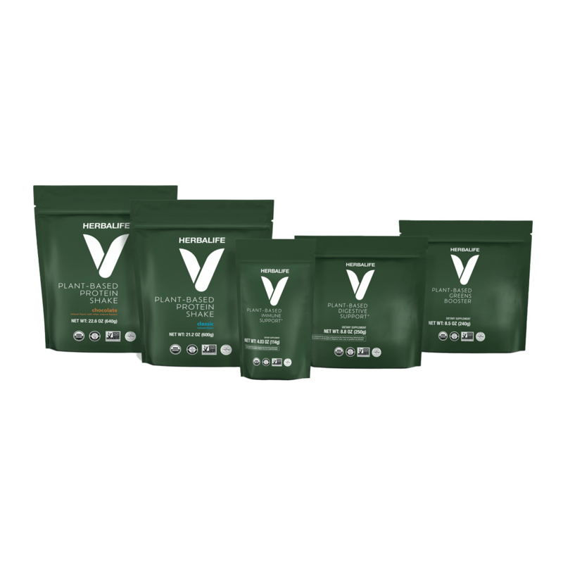 NaturalVive Vegan Plant-Based bundle featuring HERBALIFE V products for plant-based nutrition