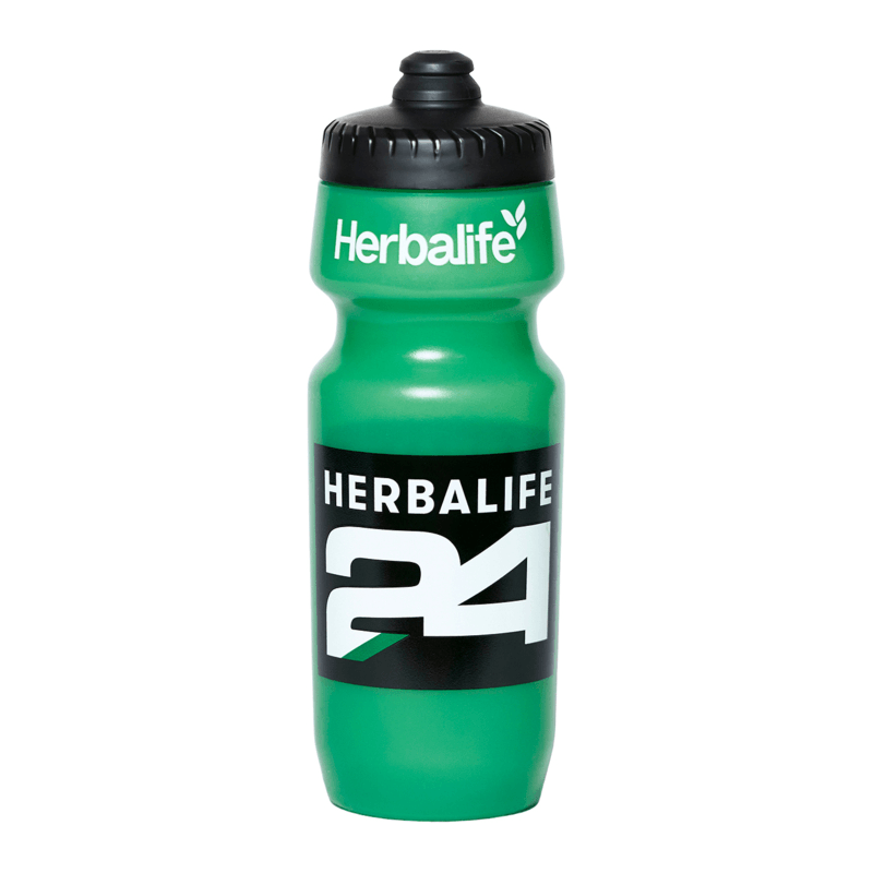 Herbalife24 sports bottle in green, perfect for hydration during workouts, holds 24 oz.