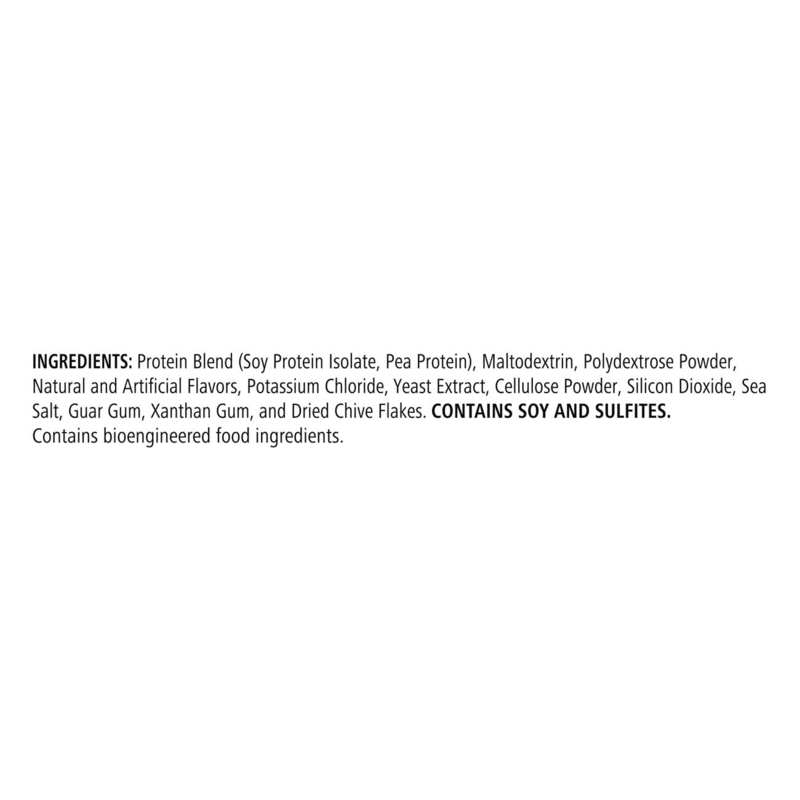 Ingredients list for NaturalVive's Instant Soup including protein blend, maltodextrin, and more.