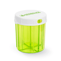 NaturalViv tablet dispenser with a rotating top for favorite supplements, designed for easy organization and access.