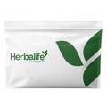 NaturalVive Herbalife Branded Resealable Bags - Large, 10-Pa pack with green leaves design.