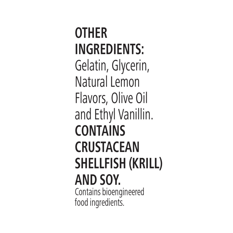 Other ingredients for NaturalVive's Tri-Shield: Gelatin, Glycerin, Lemon Flavors, Olive Oil, Ethyl Vanillin, Shellfish, and Soy.