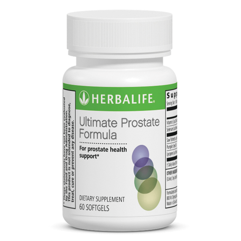 Herbalife Ultimate Prostate Formula supplement bottle on a white background